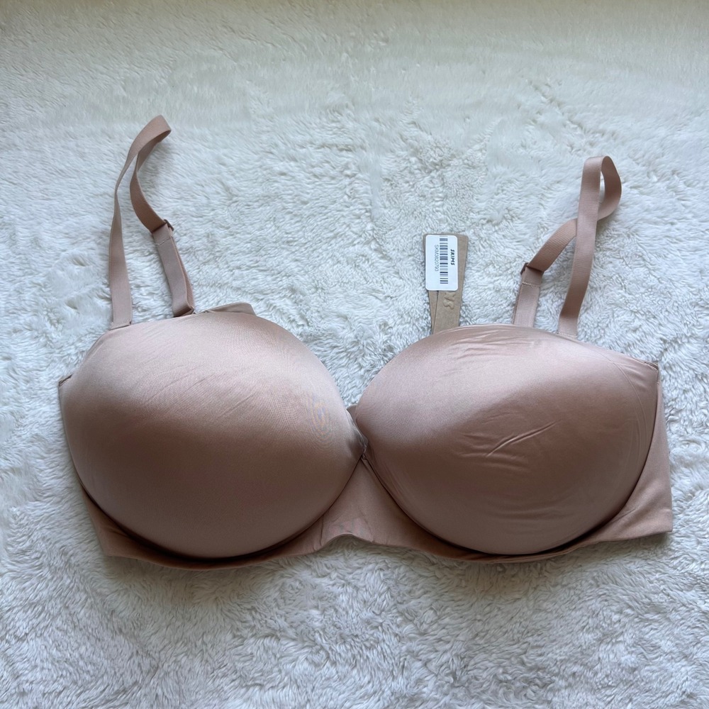 Skims Ultimate Push-Up Strapless Bra Clay Size 42DD BA-BAN-3208 Multi-Way NWT